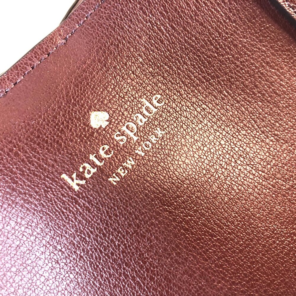 Kate Spade Harper Medium Satchel in Cherrywood AUTHENTICATED - Picture 11 of 15